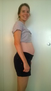19 weeks and just barely showing. Hard to believe this is almost the halfway point!