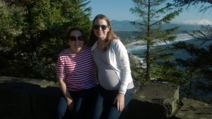 31 weeks and birthdays celebrated with my mom on the Oregon coast.