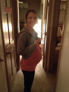 Almost 29 weeks and finally feeling like I was visibly pregnant.